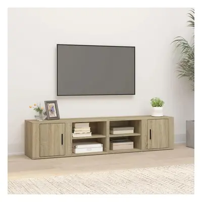 TV skříňky 2 ks dub sonoma 80 x 31,5 x 36 cm kompozitní dřevo