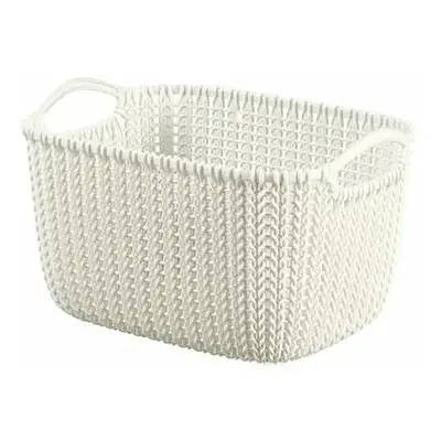 Curver Úložný box Knit 8 l, krémová