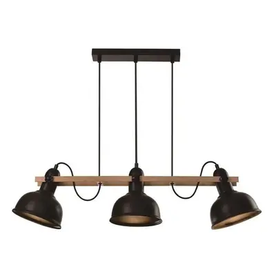 Černé závěsné svítidlo s kovovým stínidlem 18x78 cm Reno – Candellux Lighting