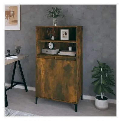 Skříň highboard kouřový dub 60 x 36 x 110 cm kompozitní dřevo