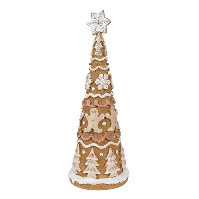 Dekorace vánoční perníkový stromek Gingerbread Tree - Ø 14*37 cm