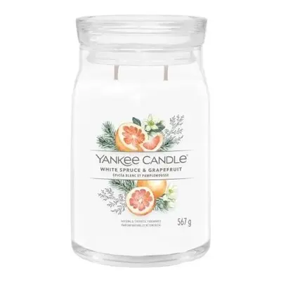 Yankee Candle vonná svíčka Signature velká White Spruce & Grapefruit 567g