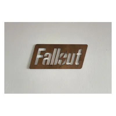 Lepy.cz Dřevěná dekorace na zeď Fallout Velikost (šířka x výška): 30x12cm, Barevná varianta: Oře