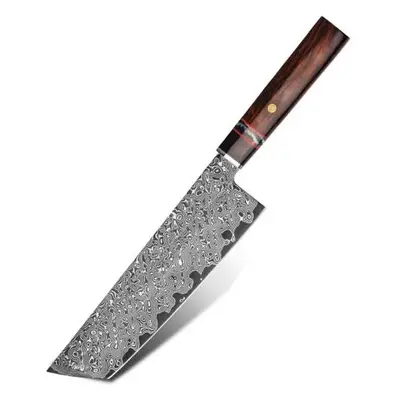 KnifeBoss damaškový nůž Nakiri 8" (200 mm) Iron wood VG-10