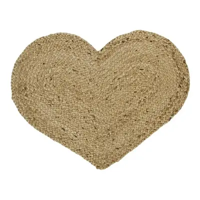 Jutové prostírání / předložka velké srdce Heart - 60*45*0,5cm