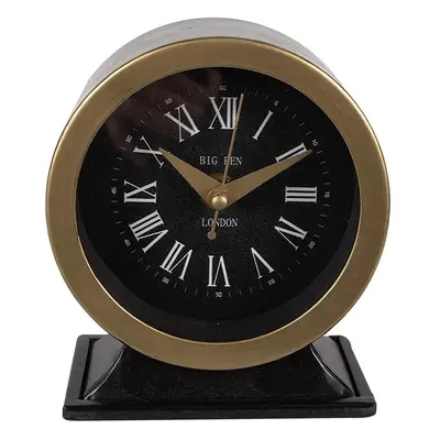 Černozlaté antik stolní hodiny Big Ben London - 12*6*14 cm / 1*AA