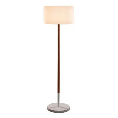 Venkovní stojací lampa bílá vč. stmívatelného solárního dobíjecího LED IP65 - Chloe Plant