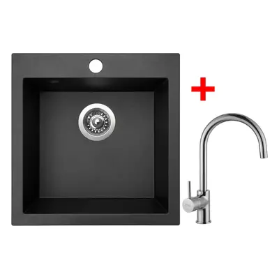 Akční set Sinks VIVA 455 Metalblack + baterie VITALIA