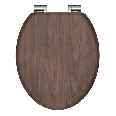 SCHÜTTE WC sedátko s mechanismem soft-close DARK WOOD MDF