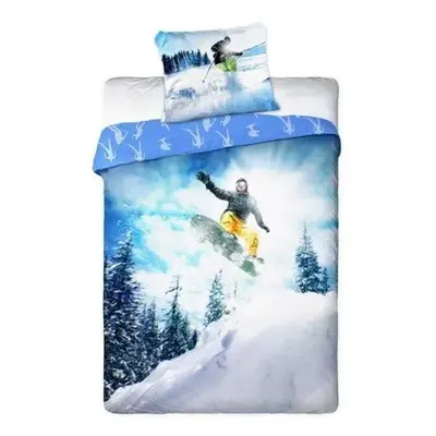 Povlečení pro kluky snowboard Šířka: 160 cm | Délka: 200 cm 1ks 70x80 cm (standard zdarma)