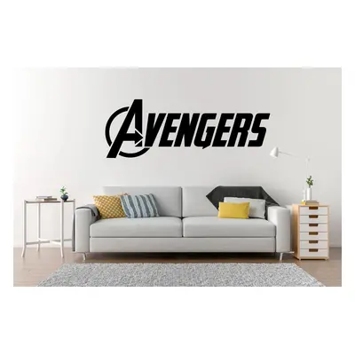 Lepy.cz Samolepka na zeď Avengers - nápis Velikost (šířka x výška): 40x14cm, Barevná varianta: S