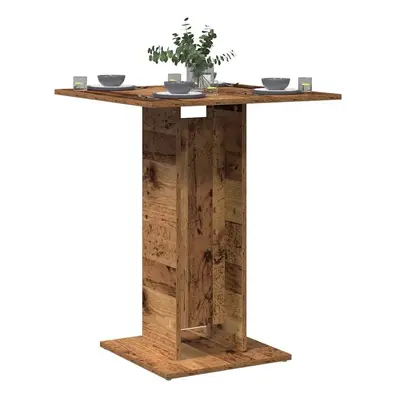 Bistro stolek old wood 60 x 60 x 75 cm kompozitní dřevo