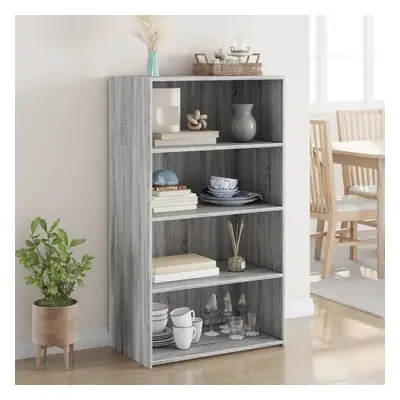 Skříň highboard šedá sonoma 70 x 41 x 124 cm kompozitní dřevo