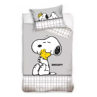 Dětské povlečení bavlna do postýlky Snoopy Nejlepší Kamarádi 100x135+40x60 cm