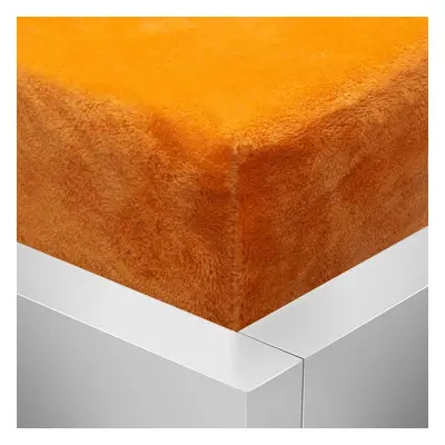 TOP OBOUSTRANNÉ Mikroflanelové prostěradlo DELUXE 90x200 - Oranžová