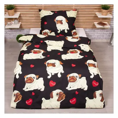 TP Microtop povlečení 140x200+70x90 - Bulldogs