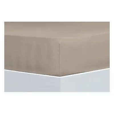 Florella Prostěradlo Organic Cotton Jersey Taupe, 140-160x200 cm