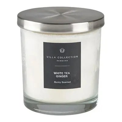 Villa Collection Vonná svíčka ve skleněné dóze s víkem White Tea Ginger (45 hodin)