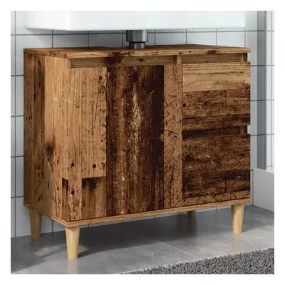 Skříňka pod umyvadlo old wood 65 x 33 x 60 cm kompozitní dřevo