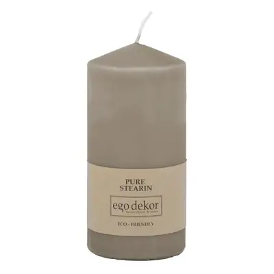 Hnědá svíčka Eco candles by Ego dekor Top, doba hoření 30 h