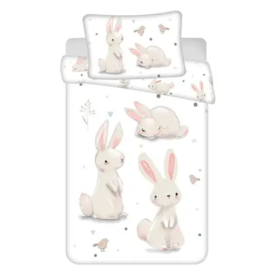 Bavlněné dětské povlečení do postýlky 100x135 cm Bunnies – Jerry Fabrics