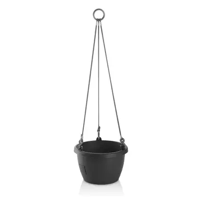 Gardenico Samozavlažovací závěsný květináč Marina antracit, pr. 25 cm