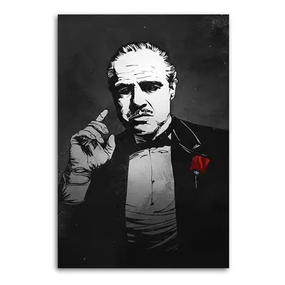 Gario Obraz na plátně Kmotr, Vito Corleone portrét - Nikita Abakumov Rozměry: 40 x 60 cm