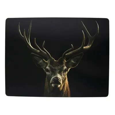 4ks pevné korkové prostírání s jelenem Black Deer - 30*40*0,4cm