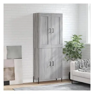 Skříň highboard šedá sonoma 69,5 x 34 x 180 cm kompozitní dřevo