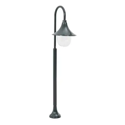 Zahradní sloupová lampa E27 120 cm hliník tmavě zelená