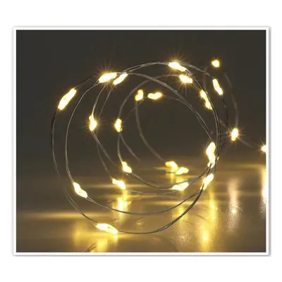 Světelný drát Silver lights 40 LED, teplá bílá, 195 cm