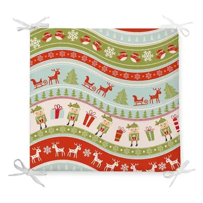 Vánoční podsedák s příměsí bavlny Minimalist Cushion Covers Elves, 42 x 42 cm