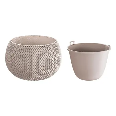 PRO Květináč s vkladem SPLOFY BOWL mocca 23,9 cm