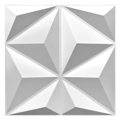 Obkladové panely 3D PVC STAR D177 bílý, cena za kus, rozměr 500 x 500 mm, STAR bílý, IMPOL TRADE