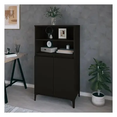 Skříň highboard černá 60 x 36 x 110 cm kompozitní dřevo