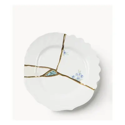 Porcelánový snídaňový talíř Kintsugi