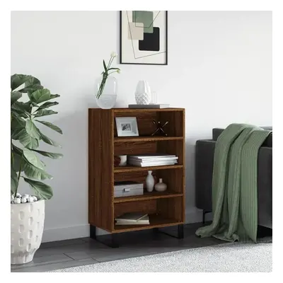 Skříň highboard hnědý dub 57 x 35 x 90 cm kompozitní dřevo