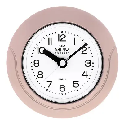 MPM Koupelnové hodiny MPM Bathroom clock - růžové zlacení E01.2526.23