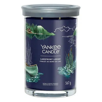 Yankee Candle vonná svíčka Signature Tumbler ve skle velká Lakefront Lodge 567g