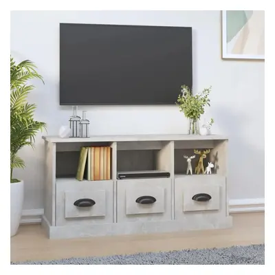 TV skříňka betonově šedá 100 x 35 x 50 cm kompozitní dřevo