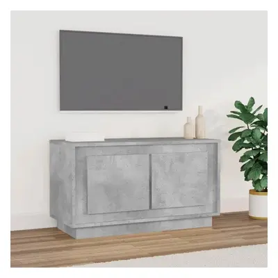 TV skříňka betonově šedá 80 x 35 x 45 cm kompozitní dřevo