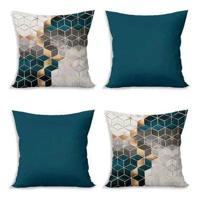 Povlaky na polštáře v sadě 4 ks 43x43 cm Optic - Minimalist Cushion Covers