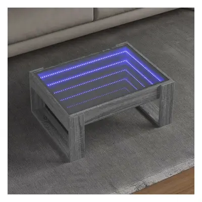 Konferenční stolek s Infinity LED šedý sonoma 70 x 53 x 30 cm