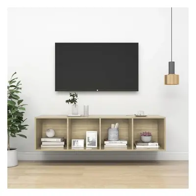 Nástěnná TV skříňka dub sonoma 37 x 37 x 142,5 cm dřevotříska