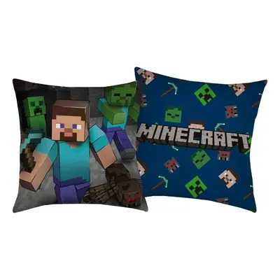 HALANTEX Polštářek Minecraft Steve - 40 x 40 - polyester - Halantex