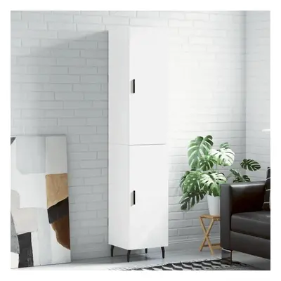 Skříň highboard bílá 34,5 x 34 x 180 cm kompozitní dřevo