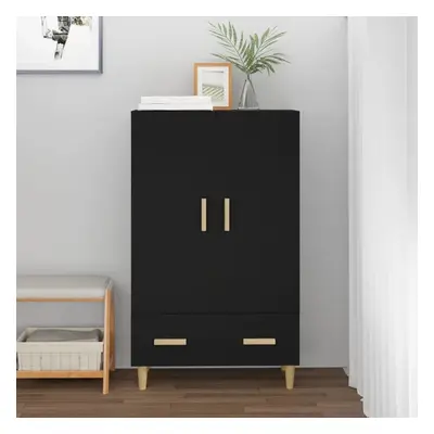 Highboard černý 70 x 31 x 115 cm kompozitní dřevo