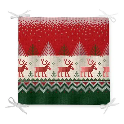 Vánoční podsedák s příměsí bavlny Minimalist Cushion Covers Merry Xmas, 42 x 42 cm