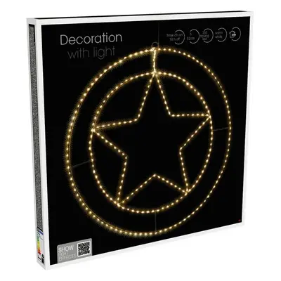 Vánoční závěsná LED dekorace Trinket Star 270 LED, 52 cm