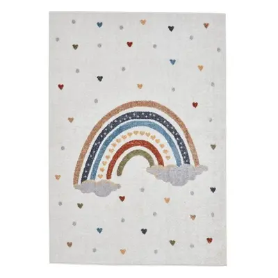 Krémový dětský koberec 80x150 cm Vida Rainbow – Think Rugs